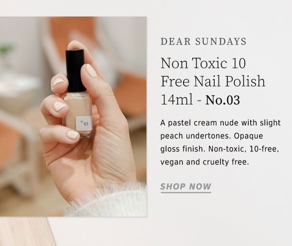 Amazon.com: Sundays Non-Toxic Nail Polish, Glossy Shine Finish. No.05:  Light Lilac, Long Lasting, Vegan & Cruelty-Free, 1.7 oz