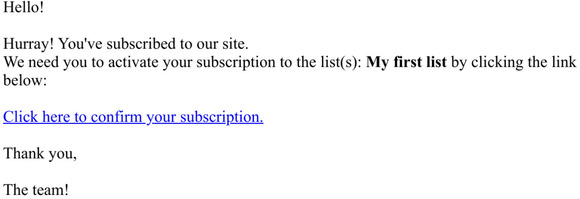 Confirm your subscription to Musicjelly 2