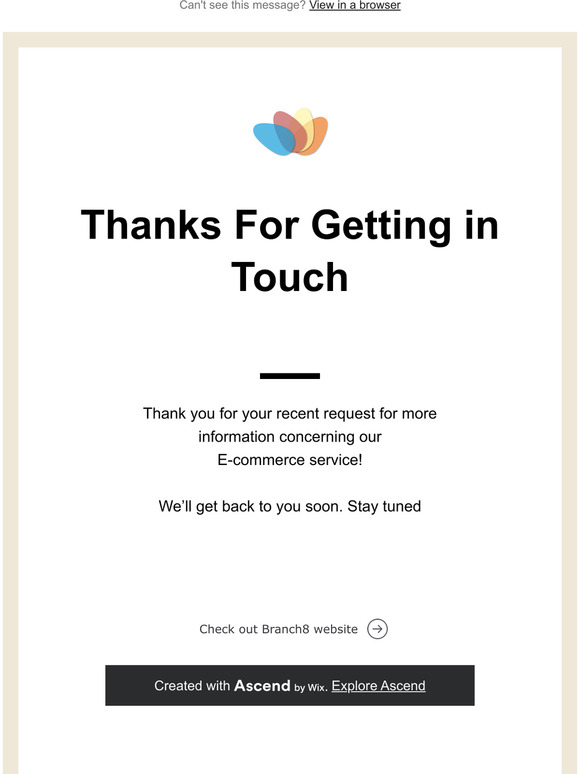 Connecting with Branch8