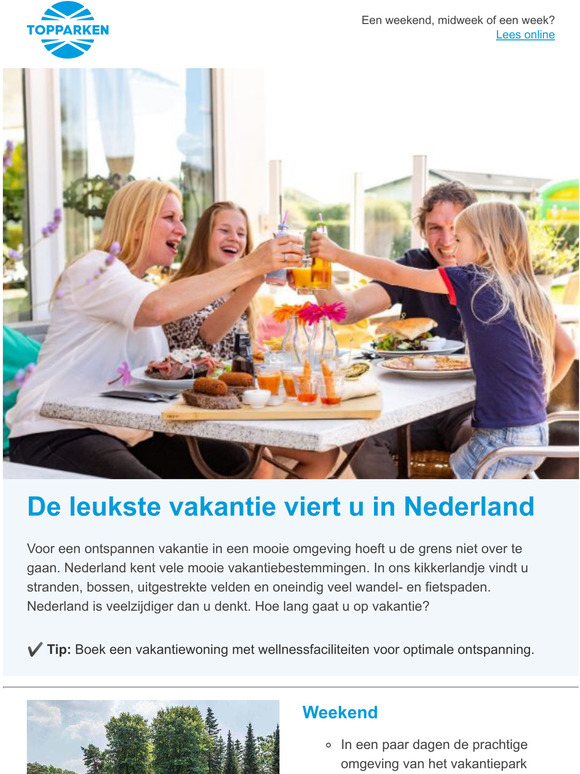 De ideale lengte voor vakantie?