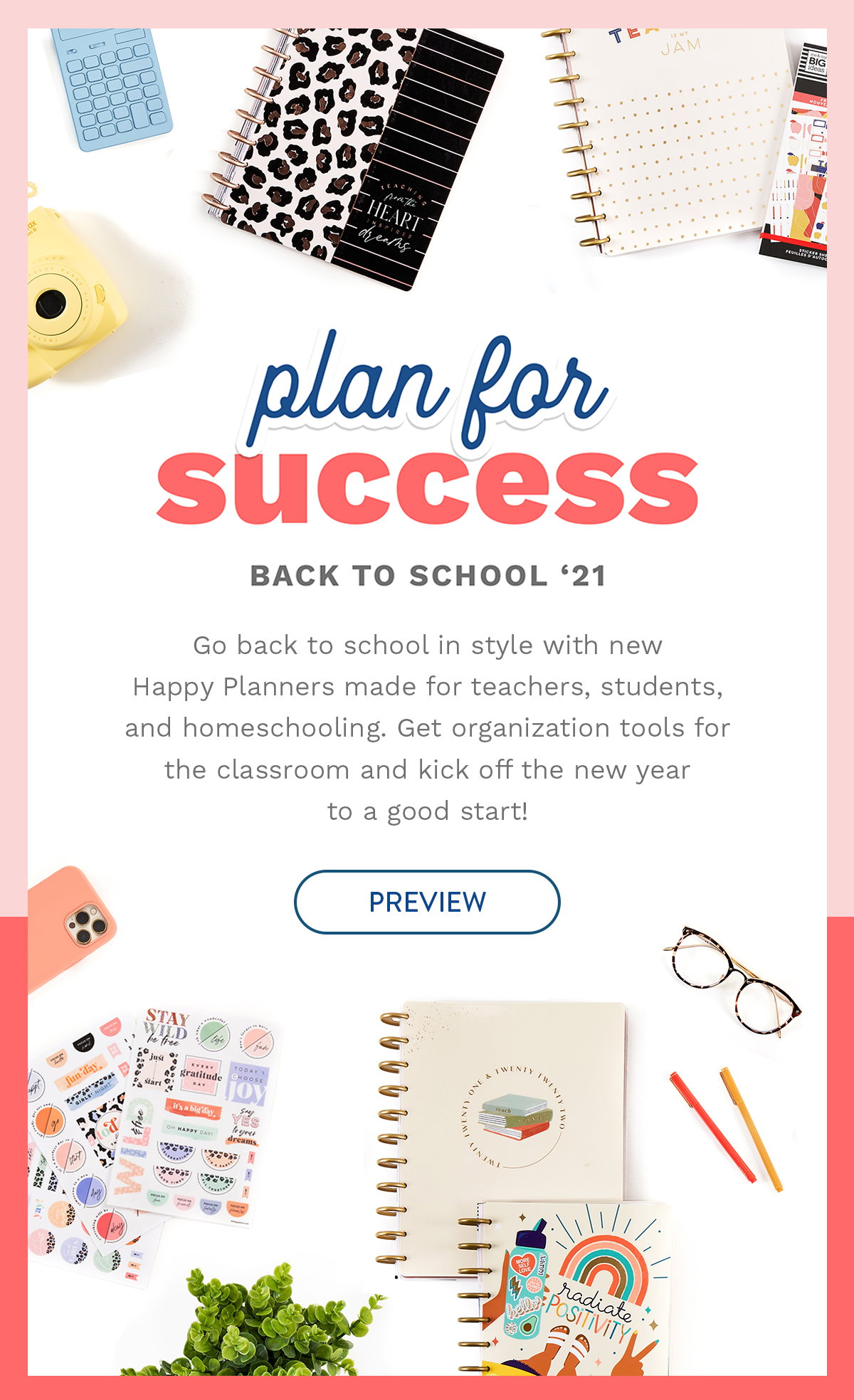 The Happy Planner Vip Preview See The New Back To School Collection Milled