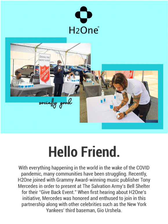 Celebrities & The Salvation Army: H2One Gives Back 