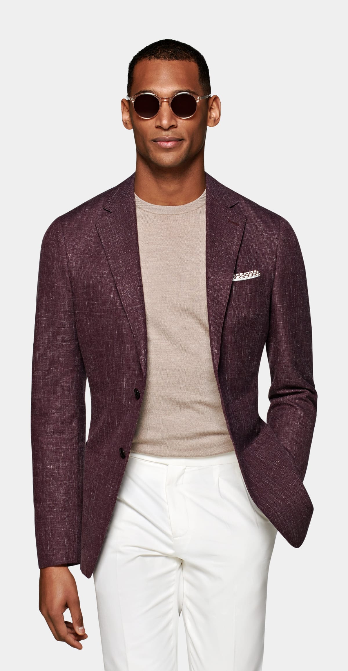 suitsupply purple suit