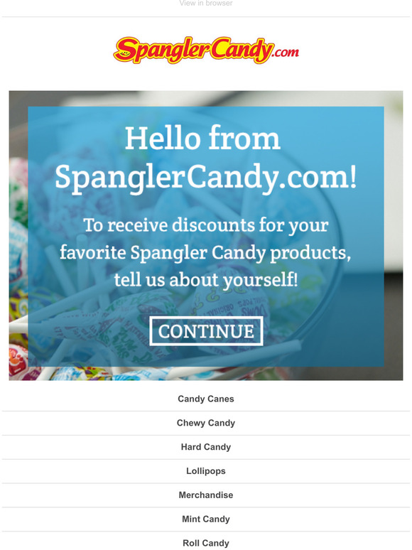 Welcome to Spangler Candy!