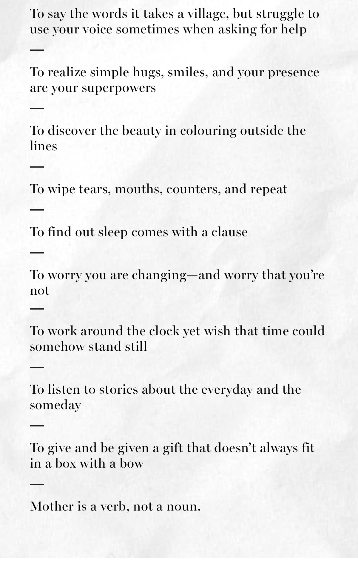 Indigo Books & Music Mother Is A Verb, Not A Noun Milled