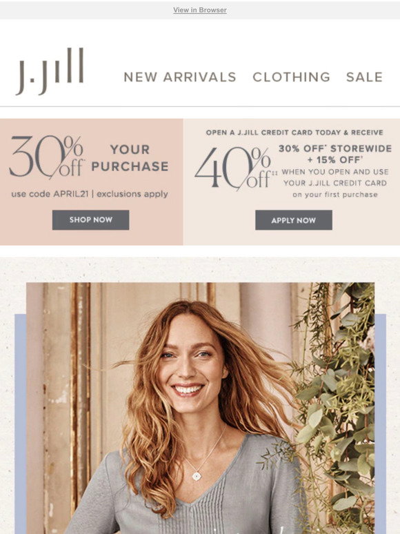 J.Jill Introducing our breezy tunic. Plus, 30 off your purchase. Milled