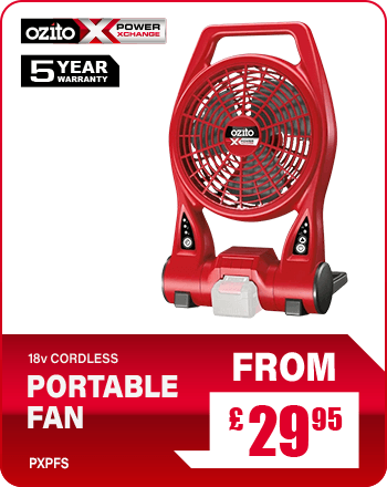 Ozito cordless online fan