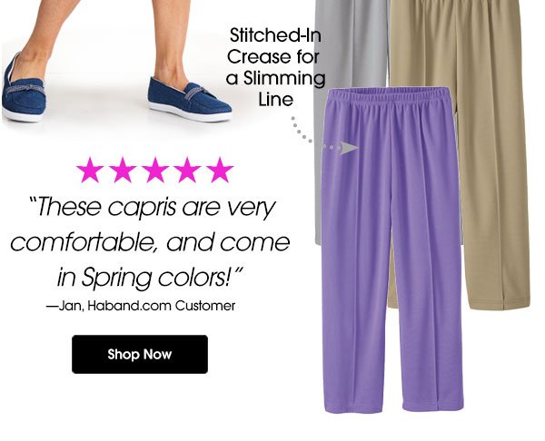 Haband: We Hand-Picked Our Best Shorts, Capris & Pants Just For You!