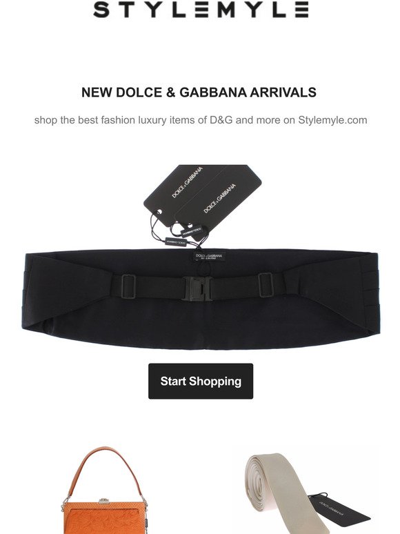 STYLEMYLE - check new D&G arrivals!