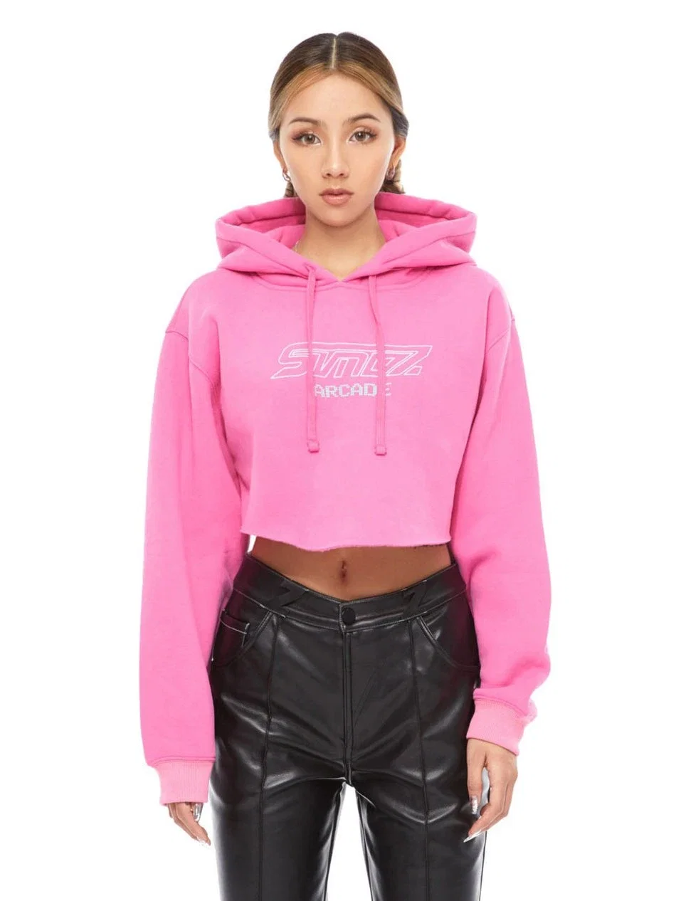 SVNDZ Arcade Hoodie color pink short
