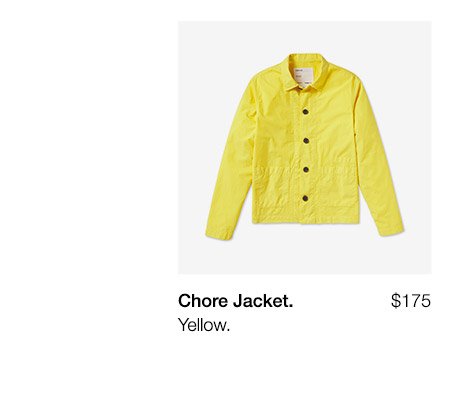 Chore Jacket. Yellow. $175.