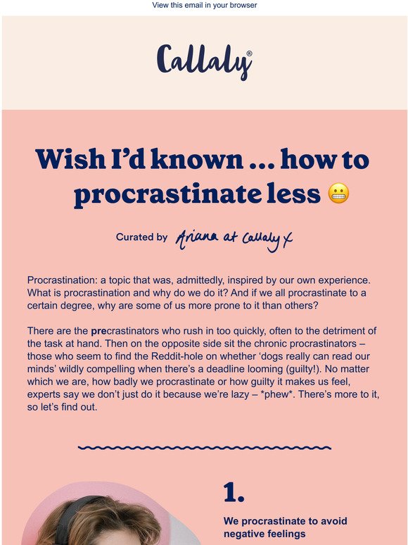 Wish I'd Known ... how to procrastinate less