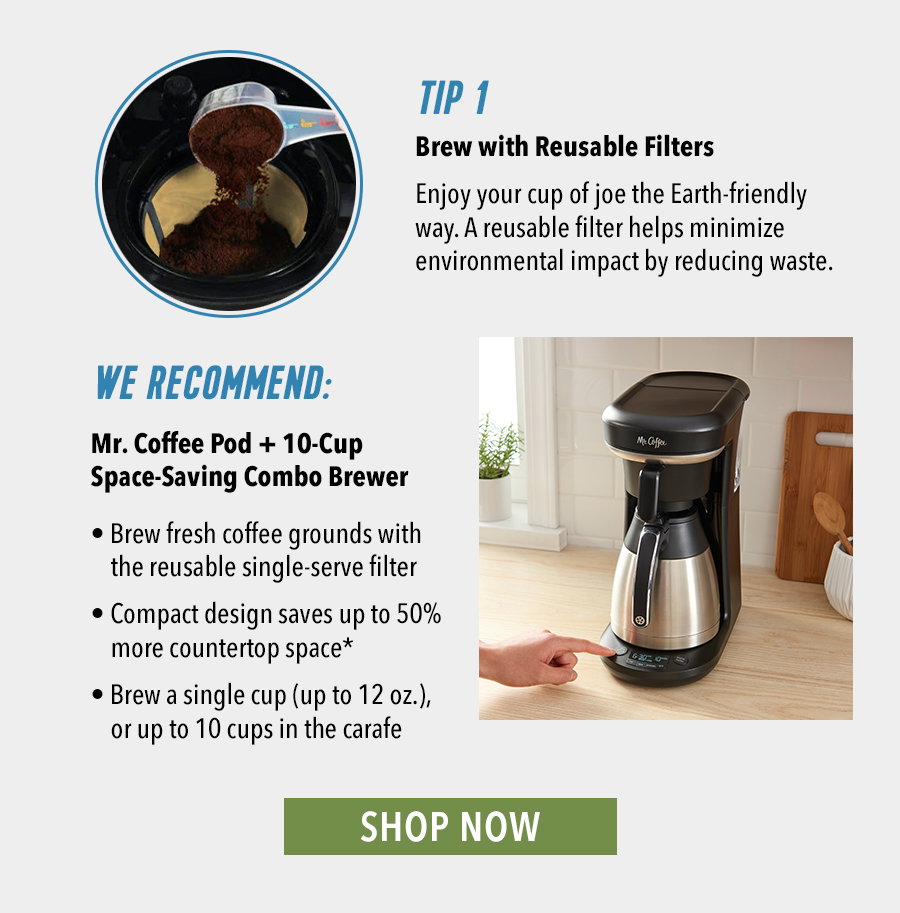 Mr Coffee: This Earth Day, Brew the Eco 
