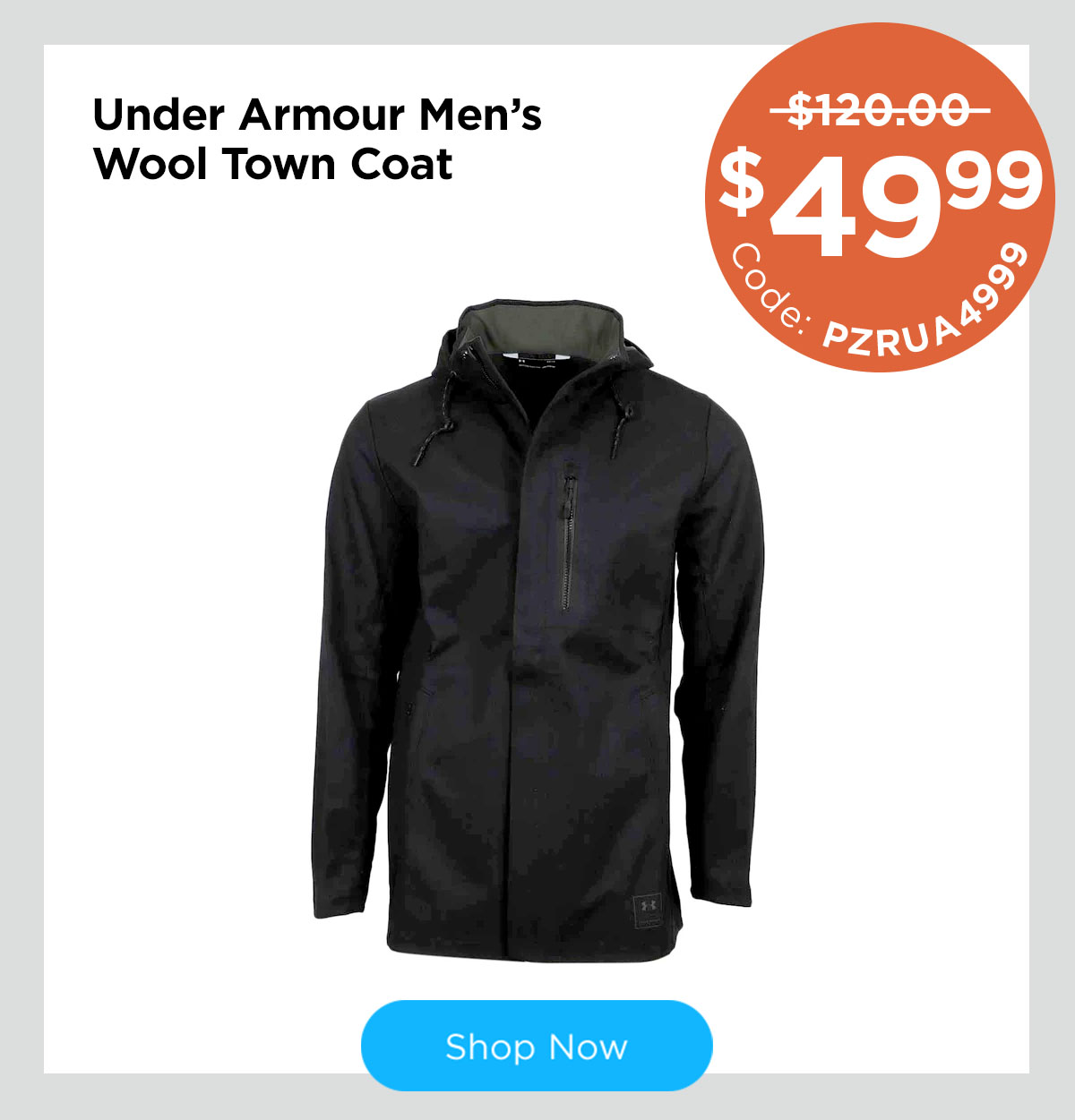 under armour wool town coat