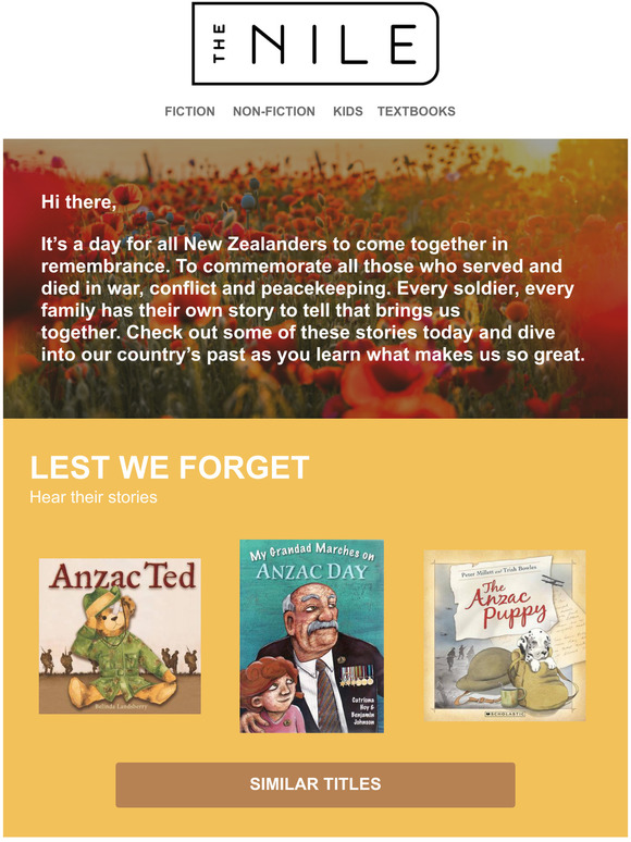 Download The Nile New Zealand S Largest Online Bookstore We Remember Them Milled