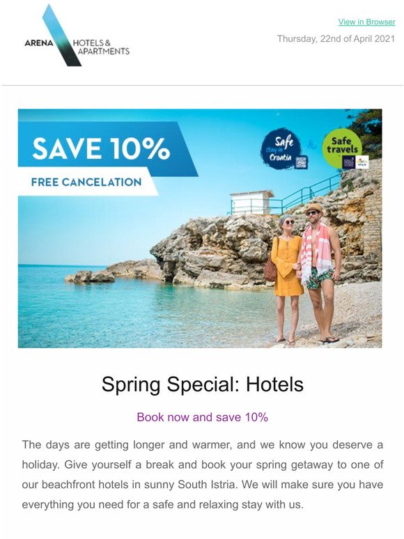 Book your spring getaway and save!