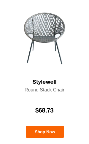 stylewell round stack chair