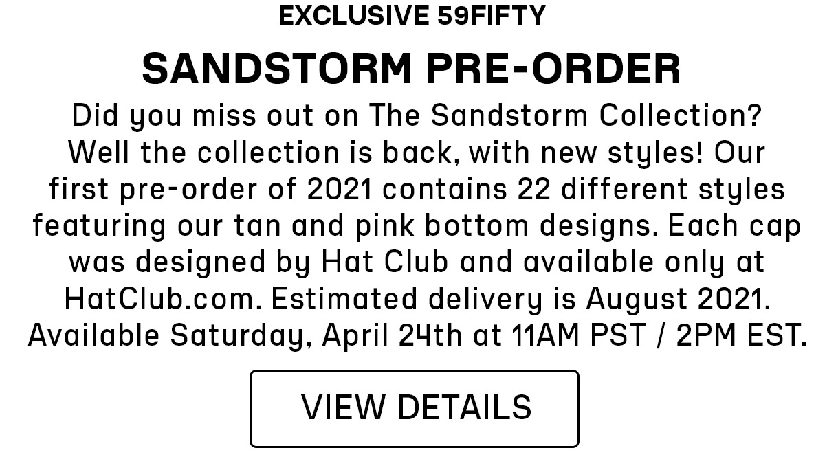 Hat Club Exclusive Sandstorm MLB April 2021 59Fifty Fitted Hat