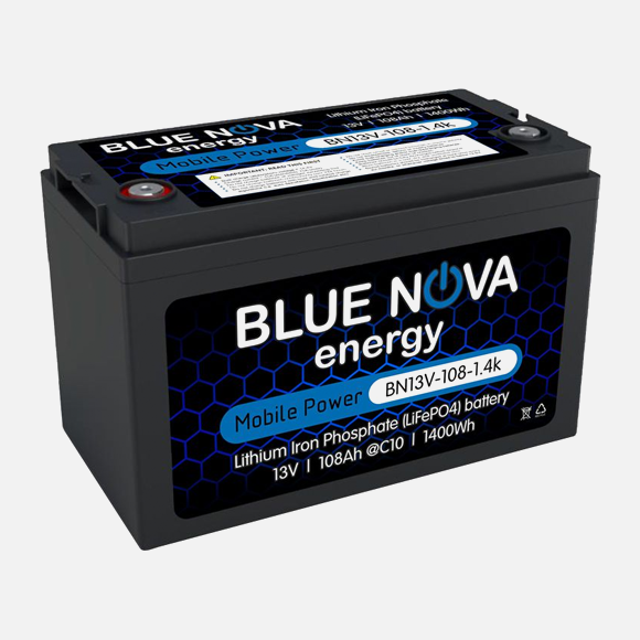 Blue Nova Energy Lithium Iron Phosphate 13V Battery 108Ah
