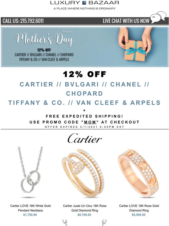 Cartier, Bvlgari, Chopard, Van Cleef 