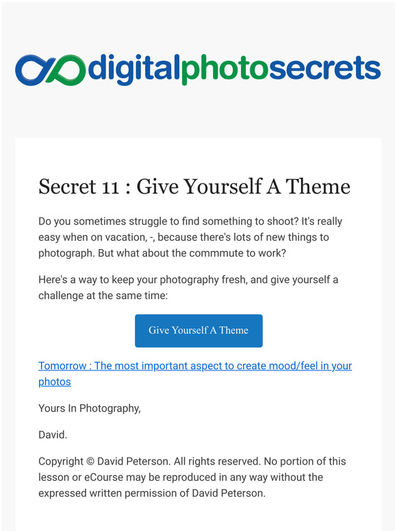 [Photo Secrets] -your Digital Photography Secret #11