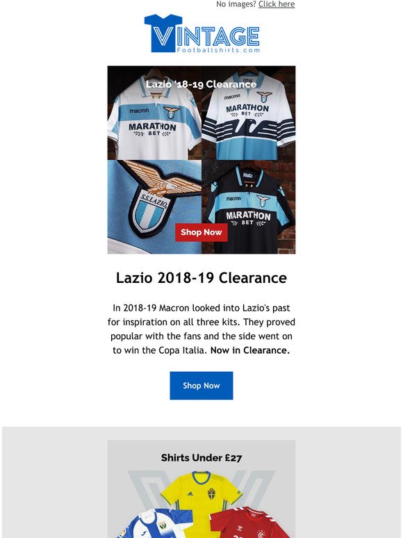 New Lazio Clearance 