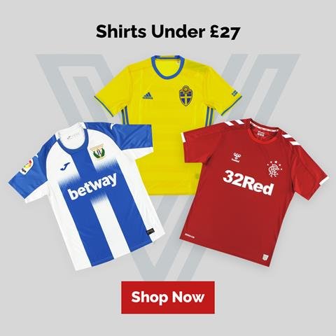 Football Shirts Under £27