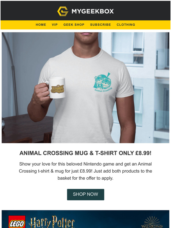 FLASH Animal Crossing T-Shirt & Mug Offer | Plus Brand New Lego 