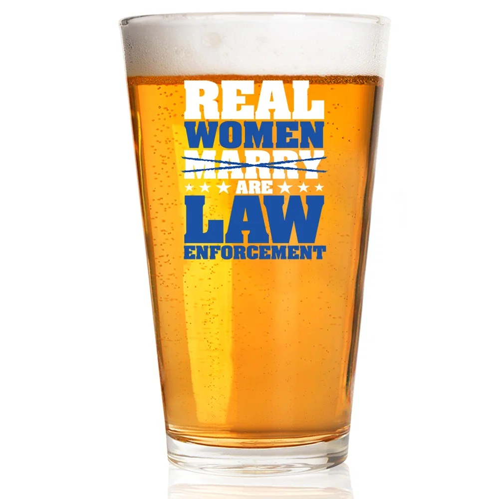Image of Pint Glass - Real Women are Law Enforcement