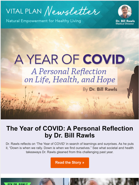 The Year of COVID: A Personal Reflection by Dr. Bill Rawls