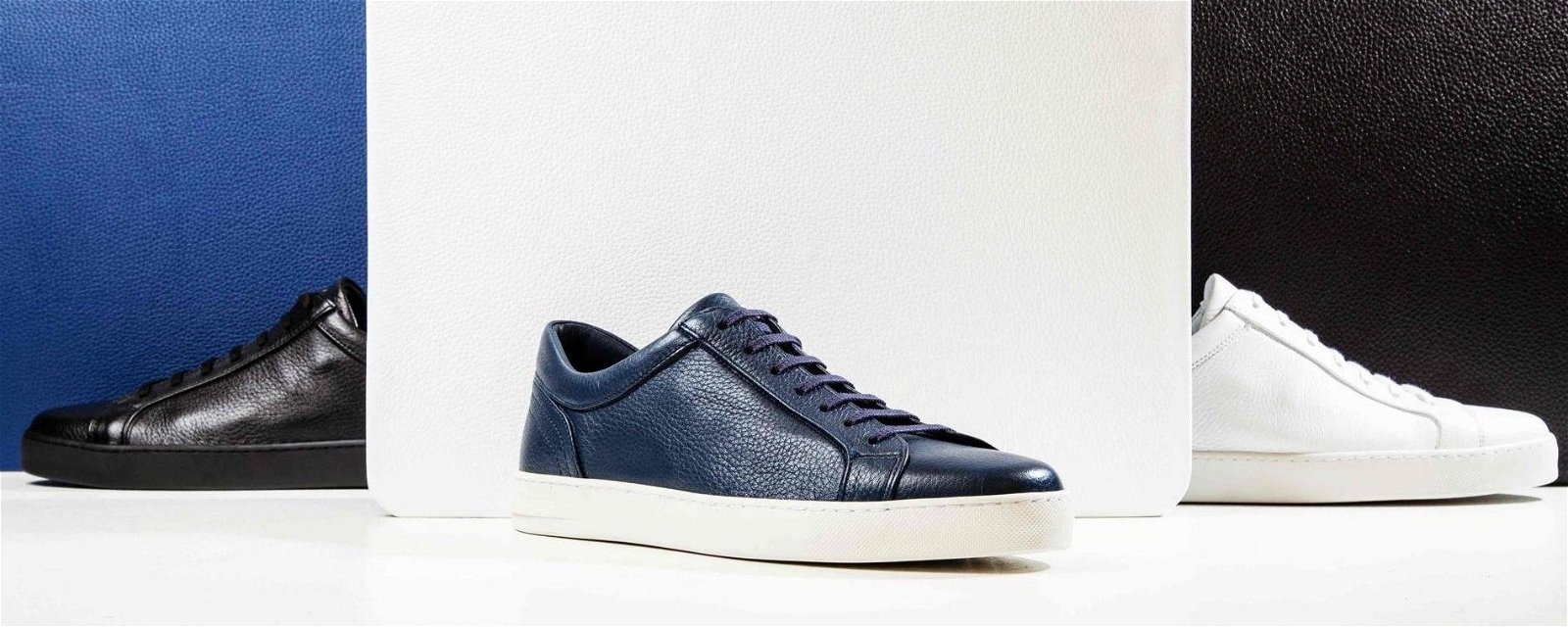 Moreschi 035532C Leather Sneakers Navy Blue | MensDesignerShoe.com