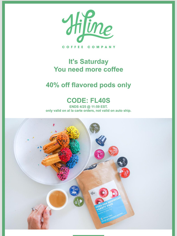 It's the weekend take 40% off