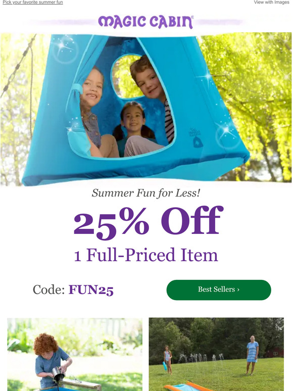 Take 25% off one full-priced toy!