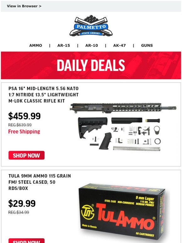Palmetto State Armory Weekend Deals Are Ending Soon Milled