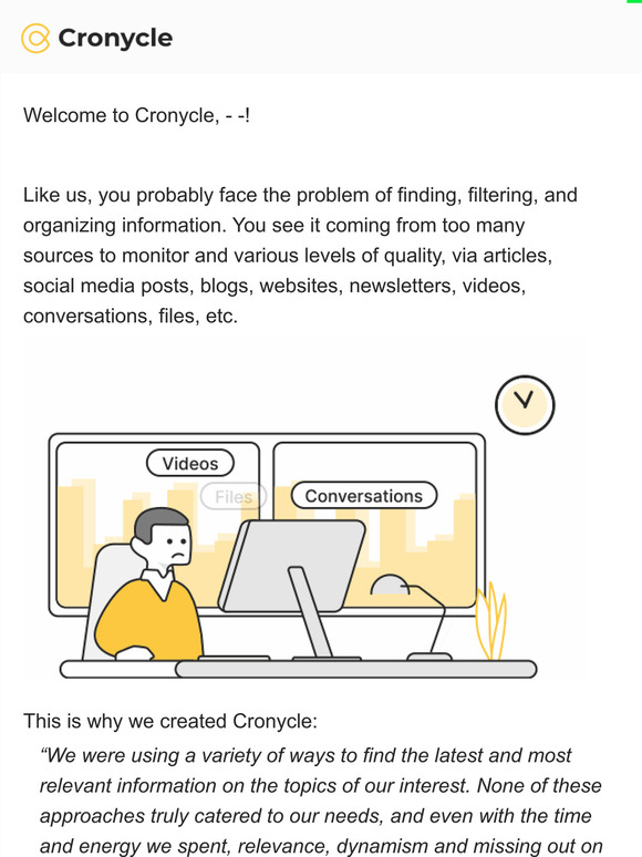 Welcome to Cronycle