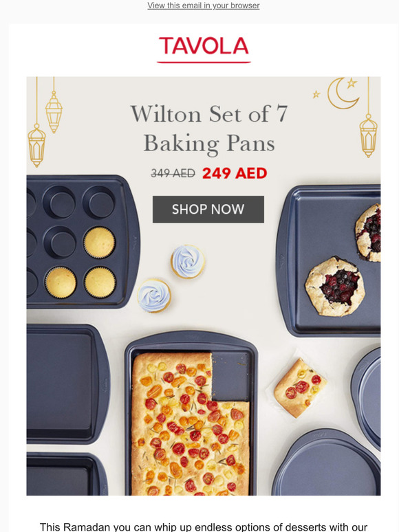 Wilton's Set of 7 Pans is on Sale, Get Yours!