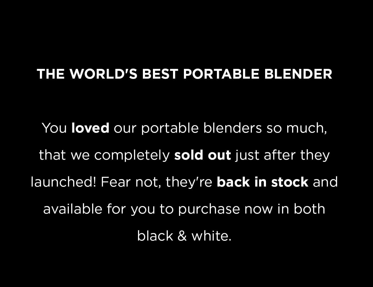 Portable Blenders 
