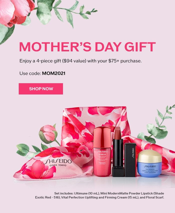 Shiseido Canada: Celebrate Mother's Day with a 4-Piece Gift
