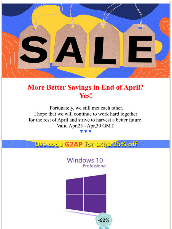Last Chance: Get You Like in End of April Sale