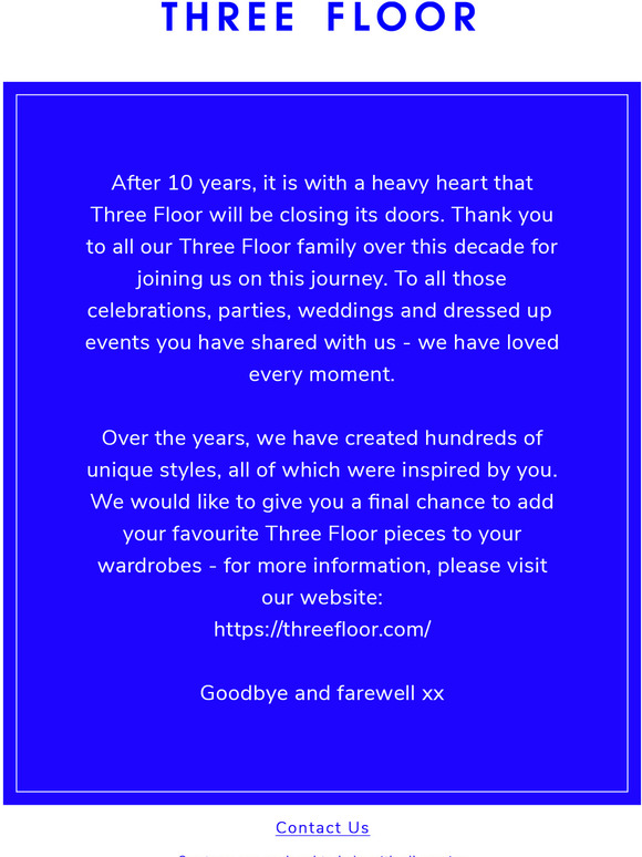 Thank you and farewell