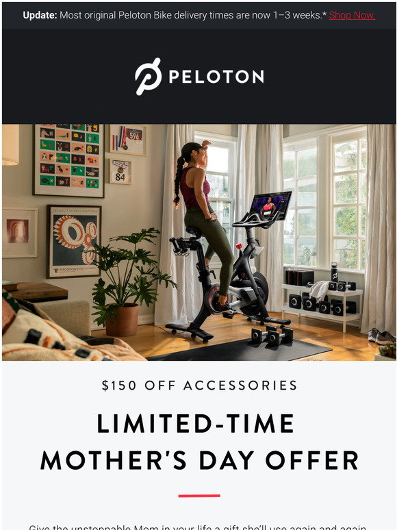 Peloton: A Deal for Mothers Day | Milled