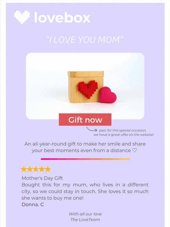 The perfect Mother's Day gift!