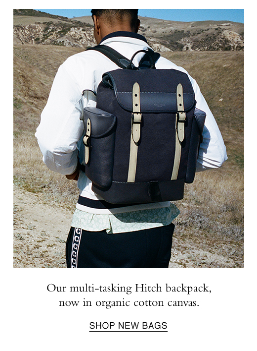 hitch backpack in organic cotton canvas