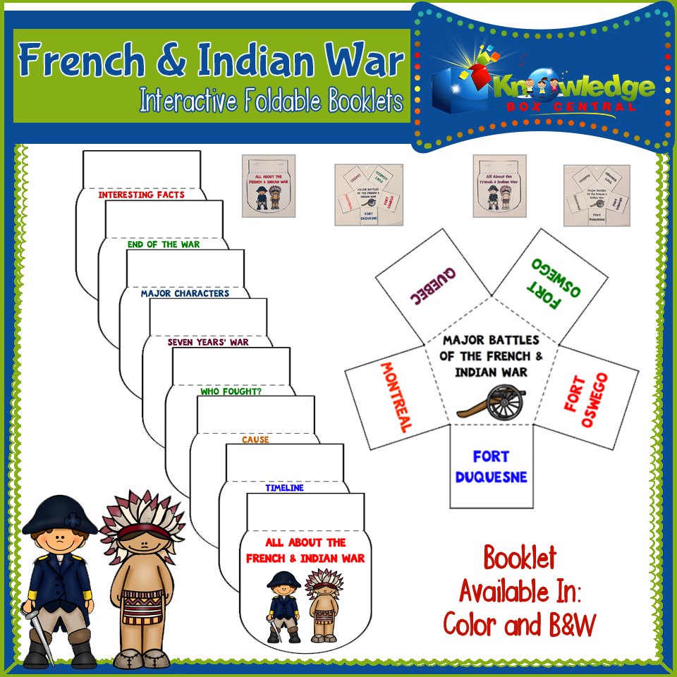 French and Indian War Interactive Foldable Booklets