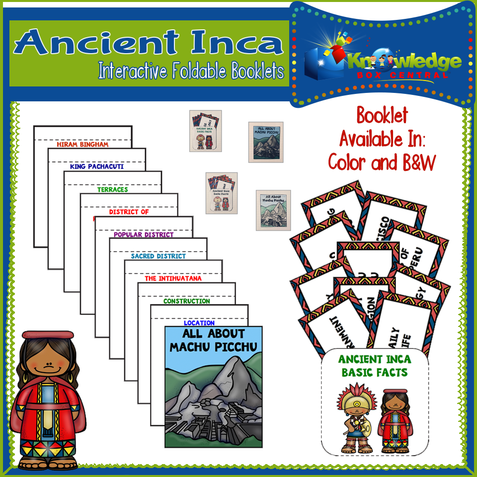 Ancient Inca Interactive Foldable Booklet