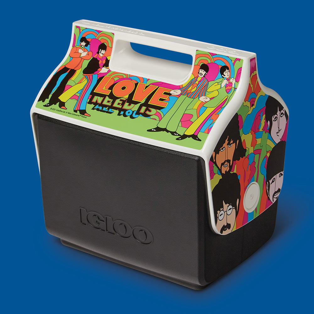 YELLOW SUBMARINE ALL YOU NEED IS LOVE LITTLE PLAYMATE 7 QT COOLER