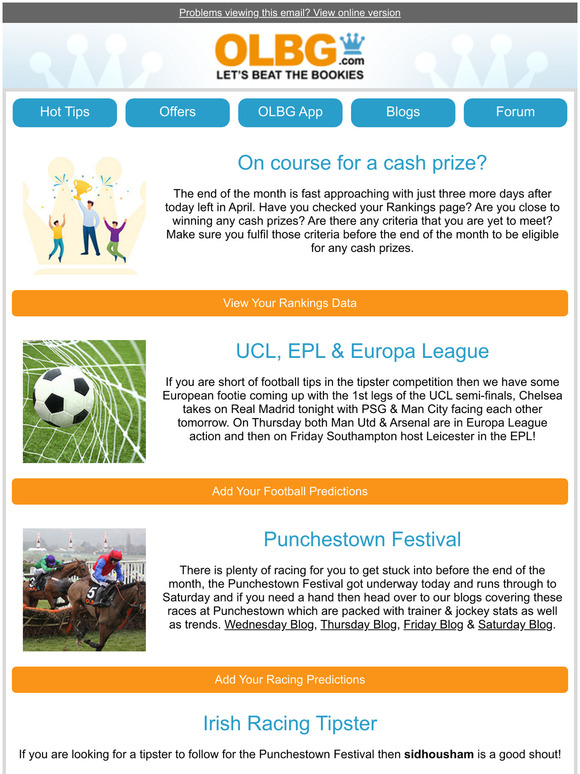 Are you on course for a cash prize?