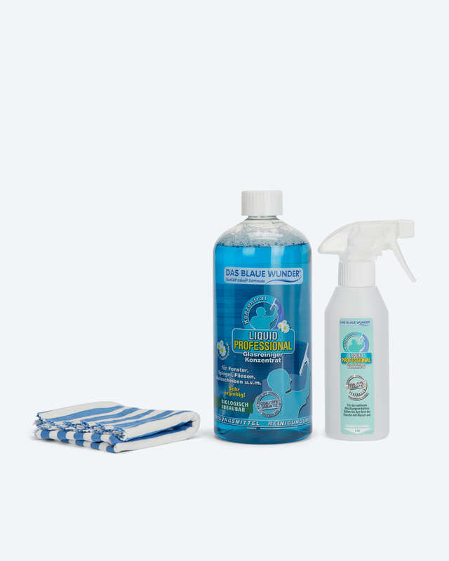 Liquid Pro Glasreiniger, 1.000 ml & Brillant-Tuch