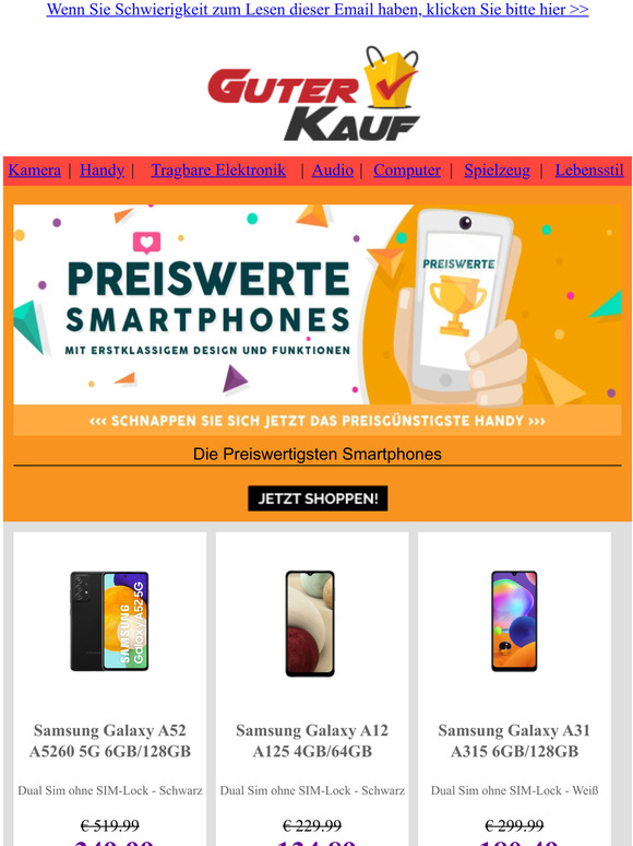 Die Preiswertigsten Smartphones!