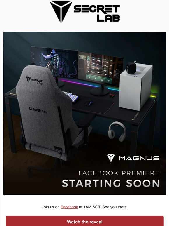 Secretlab Live in 15 minutes Secretlab MAGNUS desk reveal Milled